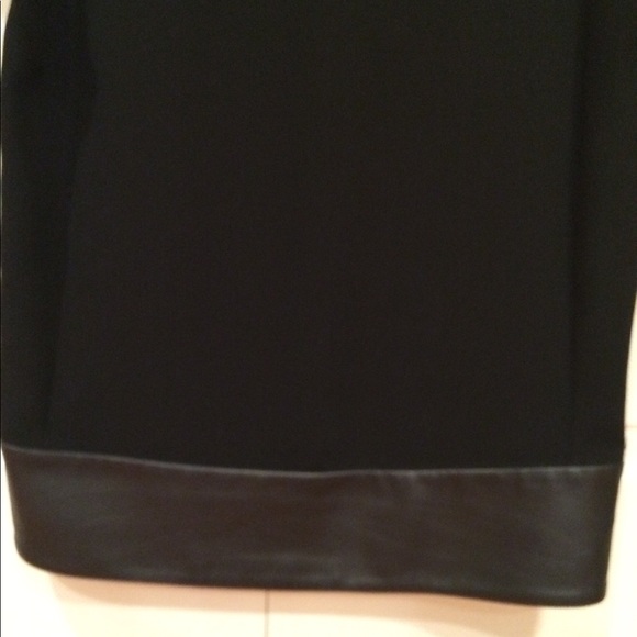 MINT Rag & Bone Black Tunic With Leather Trim - Picture 4 of 6